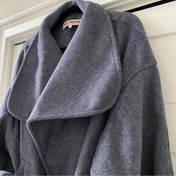 Free People Mina Cropped Wrap Coat Jacket | Size Large - Picture 8 of 11